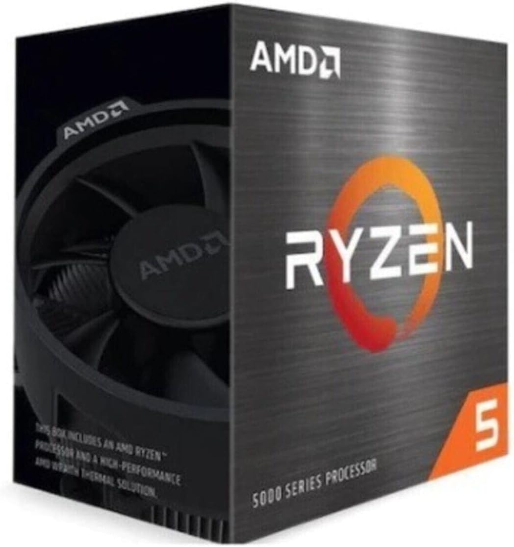 AMD Ryzen 5 5600X Processor (6C/12T, 35MB Cache, up to 4.6 GHz Max Boost) with Wraith Stealth Cooler