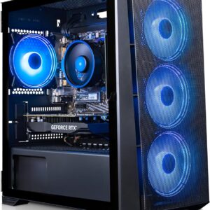 ADMI Gaming PC, AMD Ryzen 5 5500, NVIDIA RTX 3050 6GB GDDR6, 16GB DDR4, 1TB NVMe, X= Airflow RGB (Black), WiFi, Windows 11