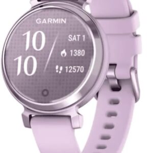 Garmin Lily 2 Active, 38mm GPS smartwatch, stylish smaller watch, fitness tracker with hidden display, sports apps,patterned lens
