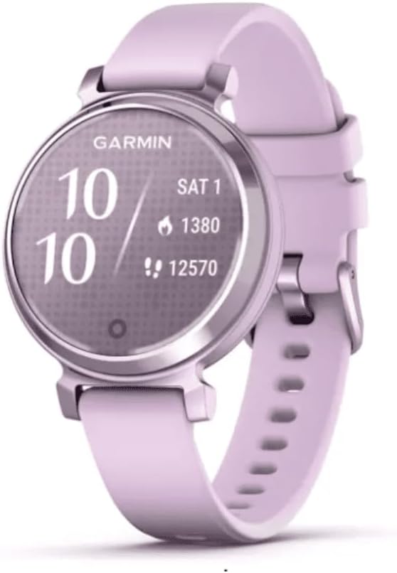 Garmin Lily 2 Active, 38mm GPS smartwatch, stylish smaller watch, fitness tracker with hidden display, sports apps,patterned lens