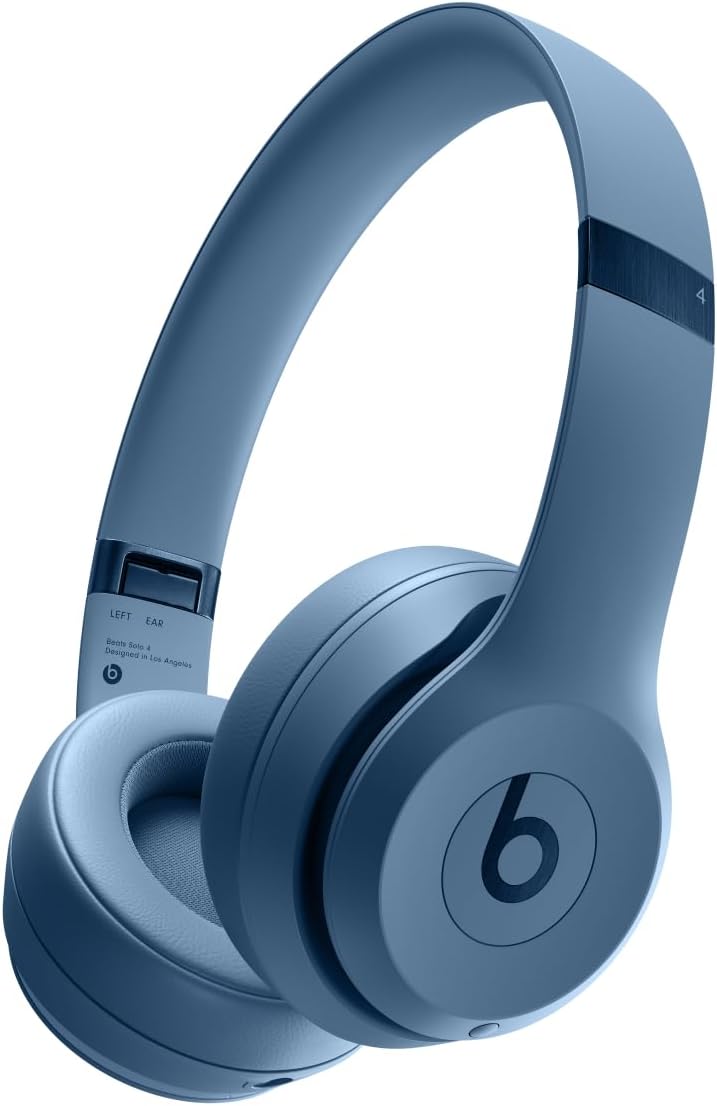 Beats Solo 4 – Wireless Bluetooth On-Ear Headphones, Apple & Android Compatible, Up to 50 hours of Battery Life - Slate Blue