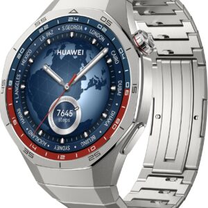 HUAWEI WATCH GT 5 Pro 46 mm Smartwatch, Sharp-Edged Design, Pro-level Sports Watch, Health Tracking, ECG monitoring, up to 14 Days Battery Life, GPS, Bluetooth call, iOS& Android Compatible, Titanium