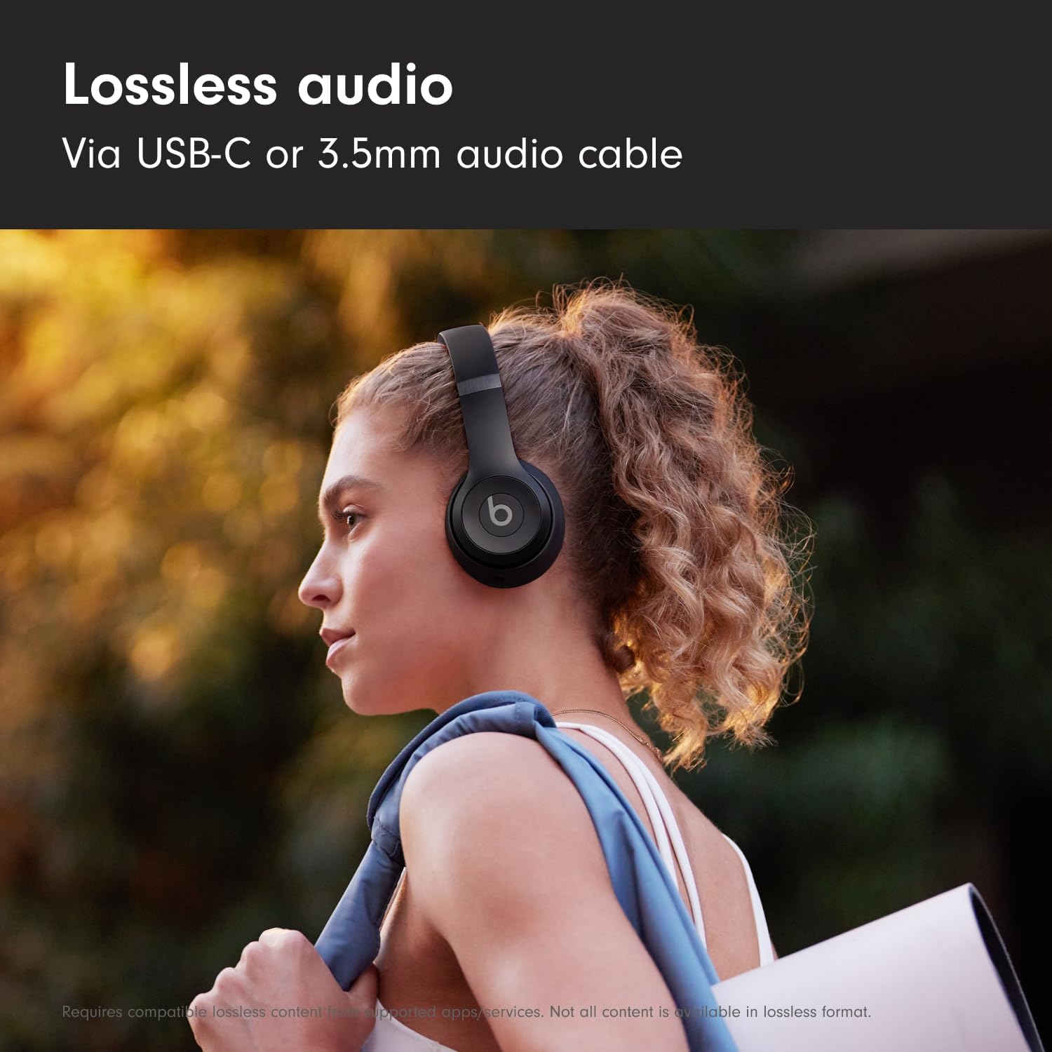 Beats Solo 4 – Wireless Bluetooth On-Ear Headphones, Apple & Android Compatible, Up to 50 hours of Battery Life - Matte Black - Image 2
